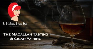 The Redhead Piano Bar Macallan Tasting & Cigar Pairing Flyer