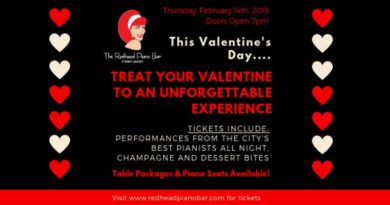 Valentine's Day Redhead Piano Bar